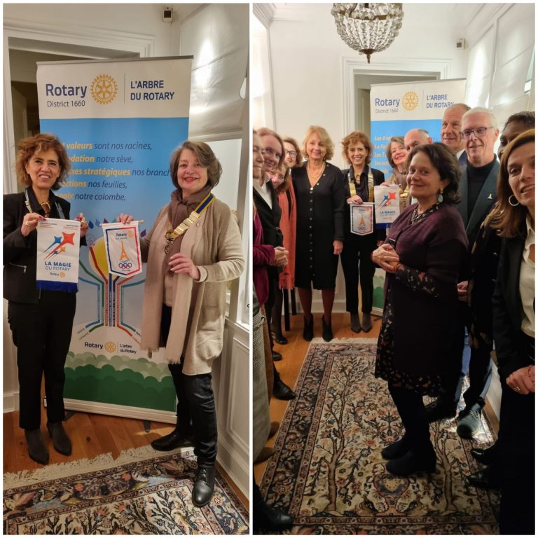 Visite de la Gouverneure du District 1660 – échange autour de la magie du Rotary