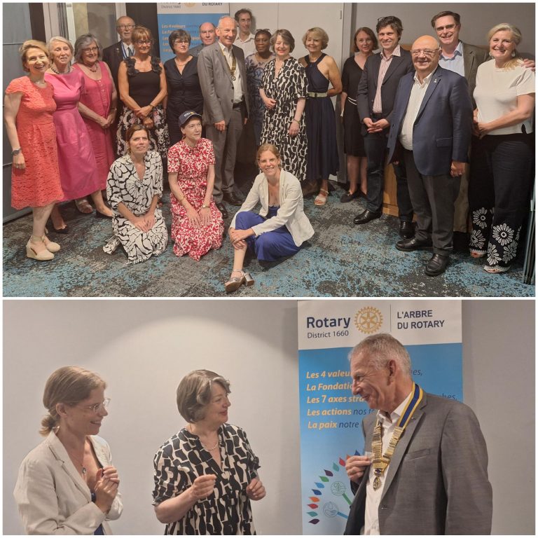 Passation de pouvoir au Rotary Club Paris Alliance le 1er juillet 2025
